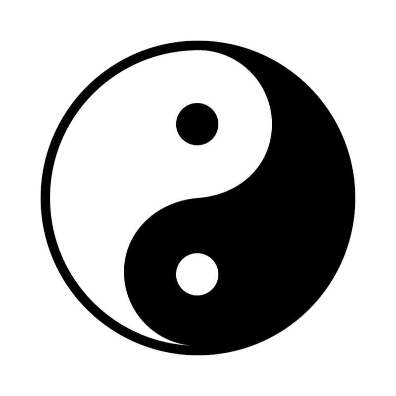 Yin and yang circle symbolism and meaning