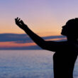 Woman going through a spiritual awakening