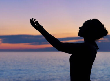 Woman going through a spiritual awakening